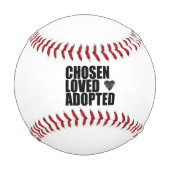 BALLE DE BASEBALL LE CADEAU D'ADOPTION POUR CET ENFANT SPÉCIAL (Dos)
