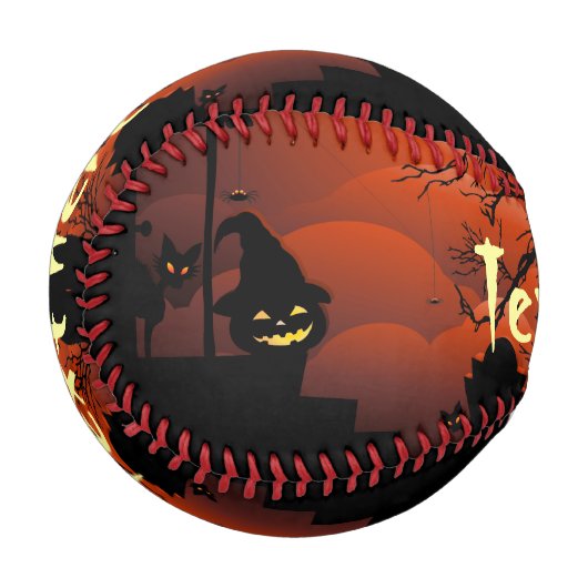 Balle De Baseball Le cauchemar de la lune sanglante d'Halloween (Devant Gauche)
