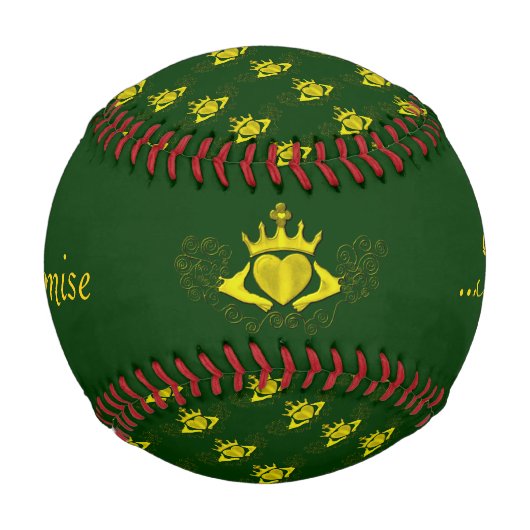 Balle De Baseball Le Claddagh (Or) (Devant)