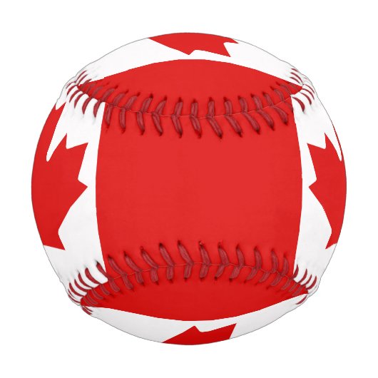 Balle De Baseball Le drapeau de la Feuille d'érable du Canada (Devant)