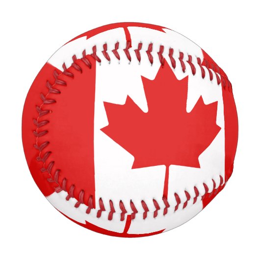 Balle De Baseball Le drapeau de la Feuille d'érable du Canada (Devant Gauche)