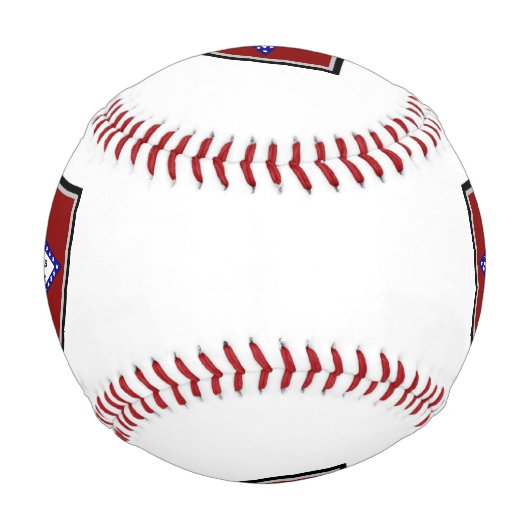 Balle De Baseball Le drapeau de l'Arkansas (Devant)