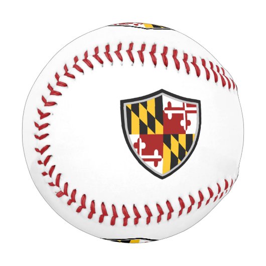 Balle De Baseball Le drapeau du Maryland (Devant Gauche)