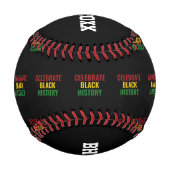 Balle De Baseball Le Mois de l'histoire des Noirs SE CONNAISSENT BHM (Dos)