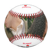 Balle De Baseball Le petit ami de Saint Valentin Photo Baseball (Devant)