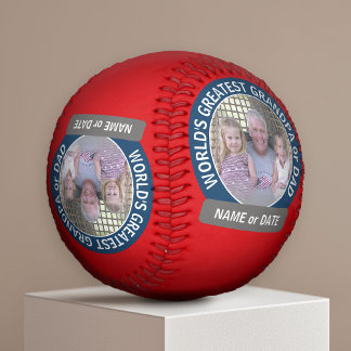 Balle De Baseball Le plus grand papa grand-père du monde Modèle phot