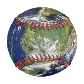 Balle De Baseball Le portrait de la Terre (Dos)