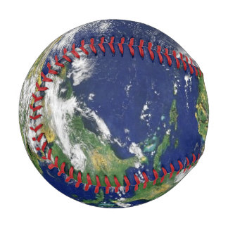 Balle De Baseball Le portrait de la Terre