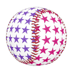 Balle De Baseball Le pourpre rose tient le premier rôle le base-ball