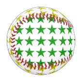 Balle De Baseball Le vert jaune tient le premier rôle le base-ball (Devant Gauche)