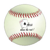 Balle De Baseball Les accès au-dessus du reste vert (Dos)