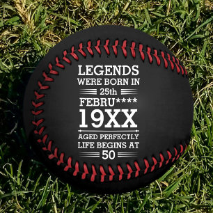Balle De Baseball Les légendes personnalisées sont nées à la date Mo