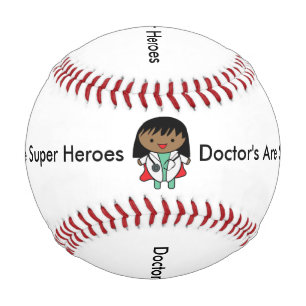 Balle De Baseball Les médecins sont de super héros Femme Noir Person
