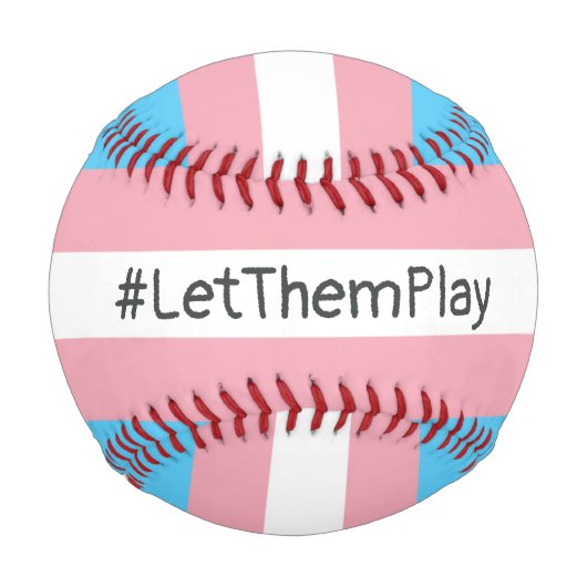 Balle De Baseball #Let'ThemPlay Drapeau Transgenre Athlètes (Dos)