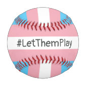Balle De Baseball #Let'ThemPlay Drapeau Transgenre Athlètes (Devant)