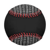 BALLE DE BASEBALL LETTRE INITIALE MONOGRAPHIQUE B (Dos)