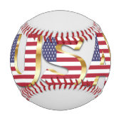 Balle De Baseball Lettres usa de baseball (Dos)