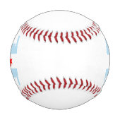 Balle De Baseball Ligne aérienne du drapeau de Chicago (Devant)