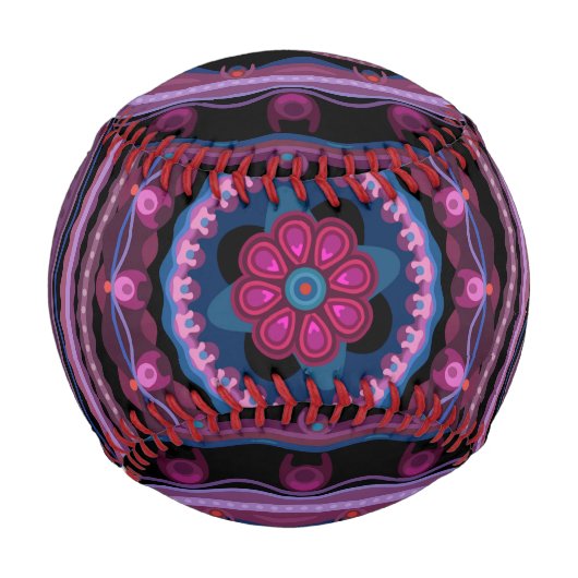 Balle De Baseball Lilac Mandala (Devant)