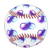 Balle De Baseball L'infini avec plume violette (Dos)