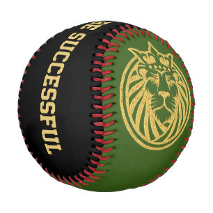 Balle De Baseball Lion Avec Couronne - Style Or 4