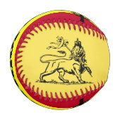 Balle De Baseball Lion éthiopien de Juda W/ Croix éthiopienne (Devant Gauche)