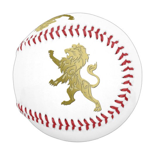 Balle De Baseball Lion Royal Doré (Dos Gauche)