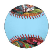 Balle De Baseball Lizard Leaves & Couleur  (Dos)