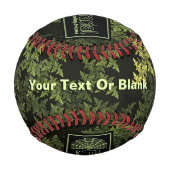 Balle De Baseball Logo de Fractal Camouflage Systems (Dos)