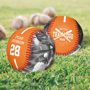 Balle De Baseball Logo de l'équipe de joueur personnalisé 2 Photo Or