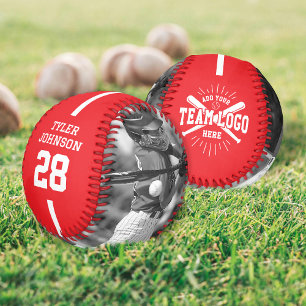 Balle De Baseball Logo de l'équipe de joueur personnalisé 2 Photo Ro