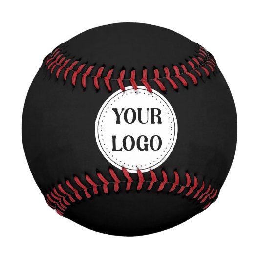 Balle De Baseball Logo de marque noire | Entreprise (Devant)