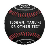 Balle De Baseball Logo d'entreprise promotionnel noir (Dos)