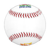 Balle De Baseball Logo d'entreprise simple blanc (Dos)