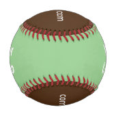 Balle De Baseball Logo personnalisé simple et élégant ici société g (Dos)