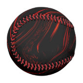 Balle De Baseball Longue trace rouge dans le fond noir (Devant Gauche)