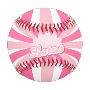 Balle De Baseball Lotus à fleur rose