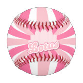 Balle De Baseball Lotus à fleur rose (Devant)