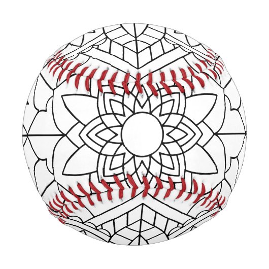 Balle De Baseball Lotus Flower Mandala (Devant)