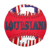 BALLE DE BASEBALL LOUISIANA (Dos)