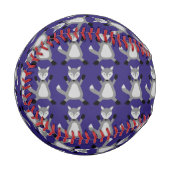 Balle De Baseball Loup d'Halloween déplaisant (Devant Gauche)