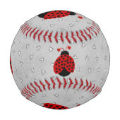 Balle De Baseball Love Bug Nom personnalisé Baseball (Dos)