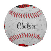Balle De Baseball Love Bug Nom personnalisé Baseball (Devant)