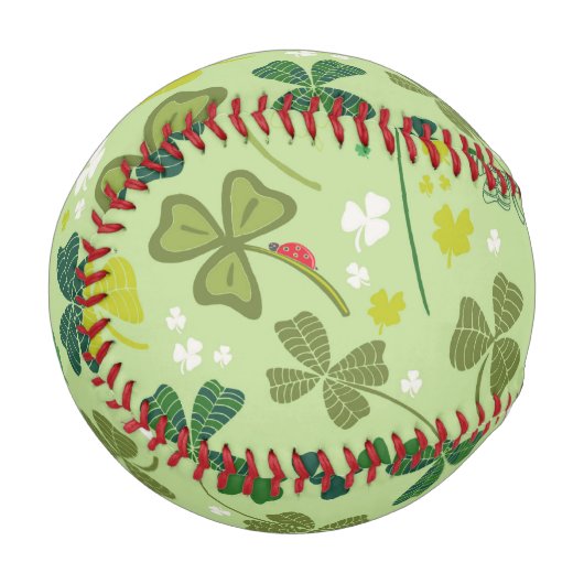 Balle De Baseball Lucky Shamrock Baseball (Dos Droite)