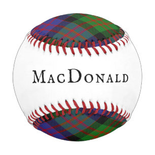 Balle De Baseball MacDonald Tartan Plaid Clan écossais