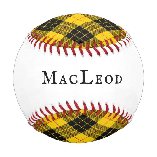 Balle De Baseball MacLeod Tartan Plaid Clan écossais (Dos)