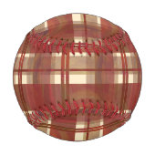 Balle De Baseball Madras Plaid Fall Red (Dos)