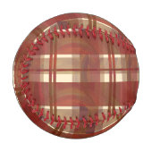 Balle De Baseball Madras Plaid Fall Red (Devant Gauche)