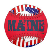 BALLE DE BASEBALL MAINE (Dos)