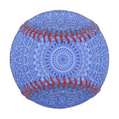 Balle De Baseball Mandala bleu (Dos)